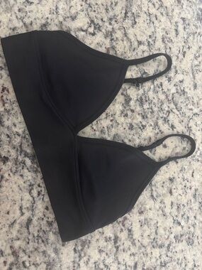 Black Ribbed Multiway Bralette Top